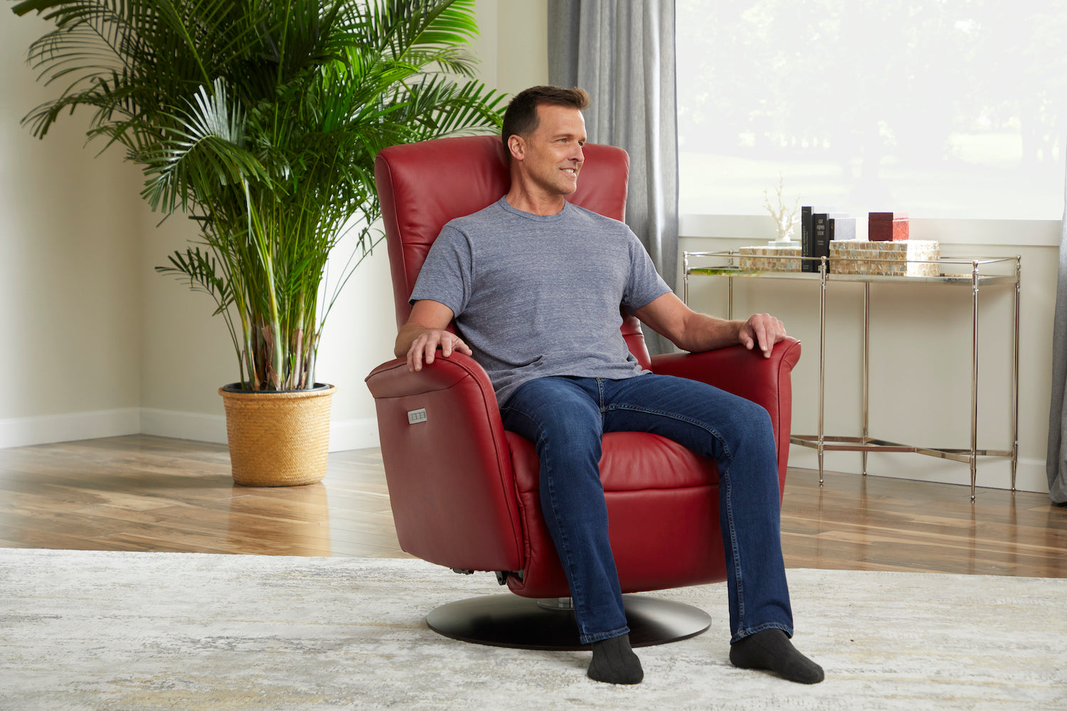 stressless paloma leather cherry color