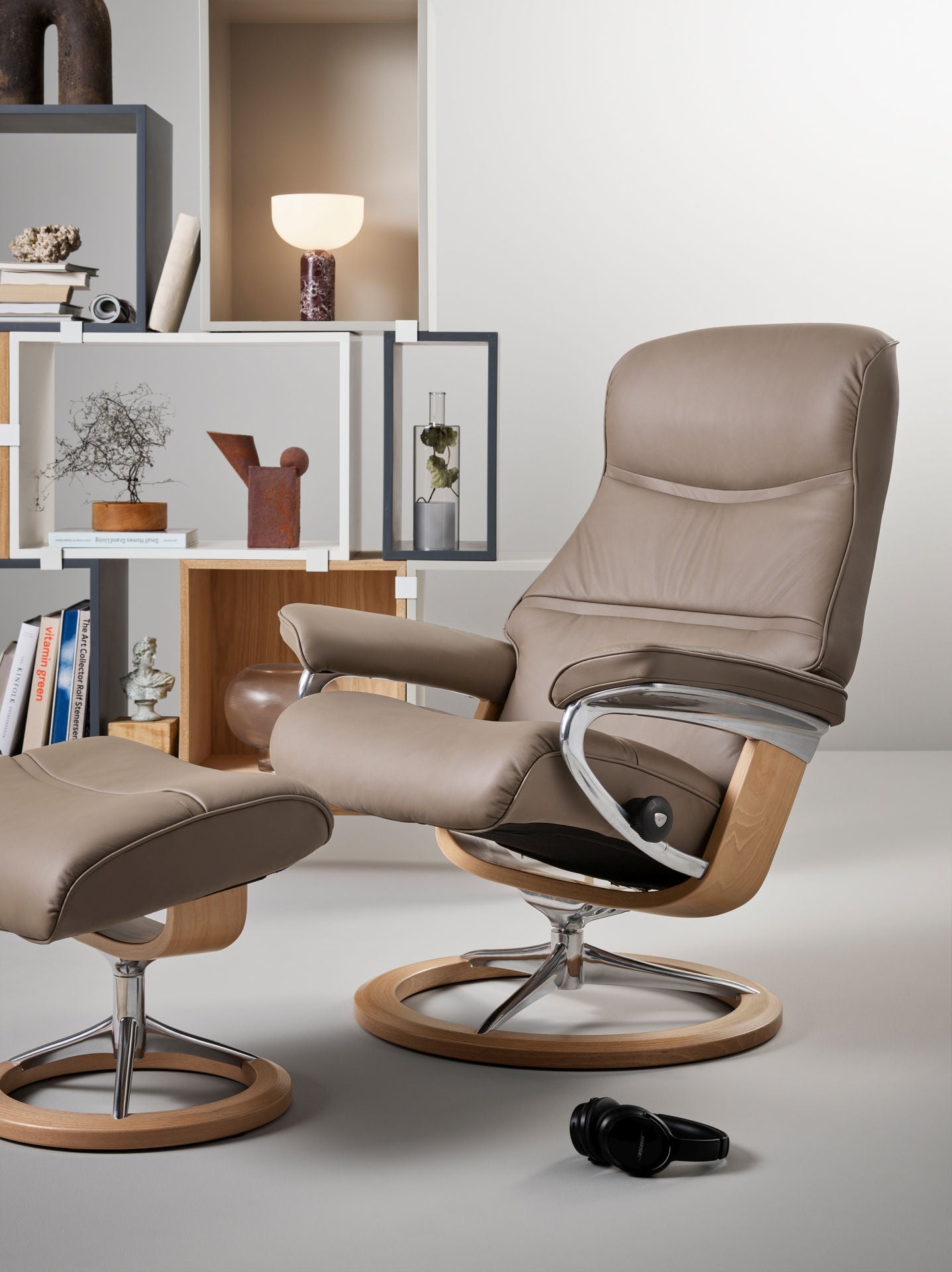 stressless paloma dark mushroom leather