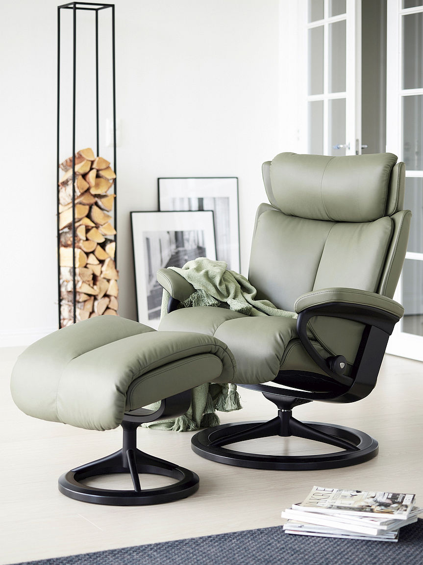 stressless paloma shadow green leather