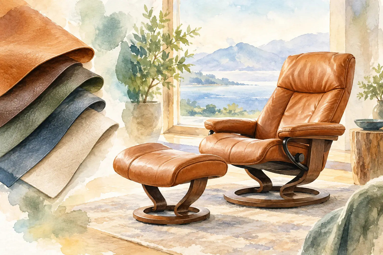 Performance Leather for Stressless Furniture