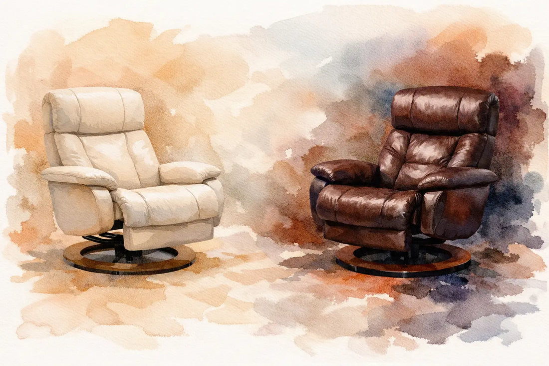 Paloma vs Noblesse Leather for Stressless Recliners