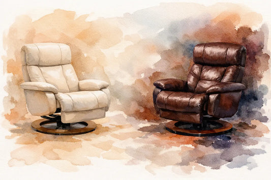 Paloma vs Noblesse Leather for Stressless Recliners