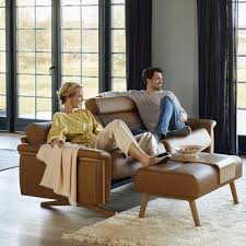 Stressless® Stella ottoman — steel base