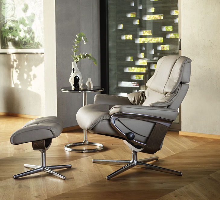 Stressless Reno Cross-Base Recliner lifestyle