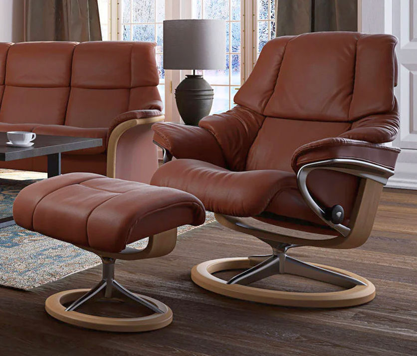 Stressless Reno Medium Signature Recliner lifestyle