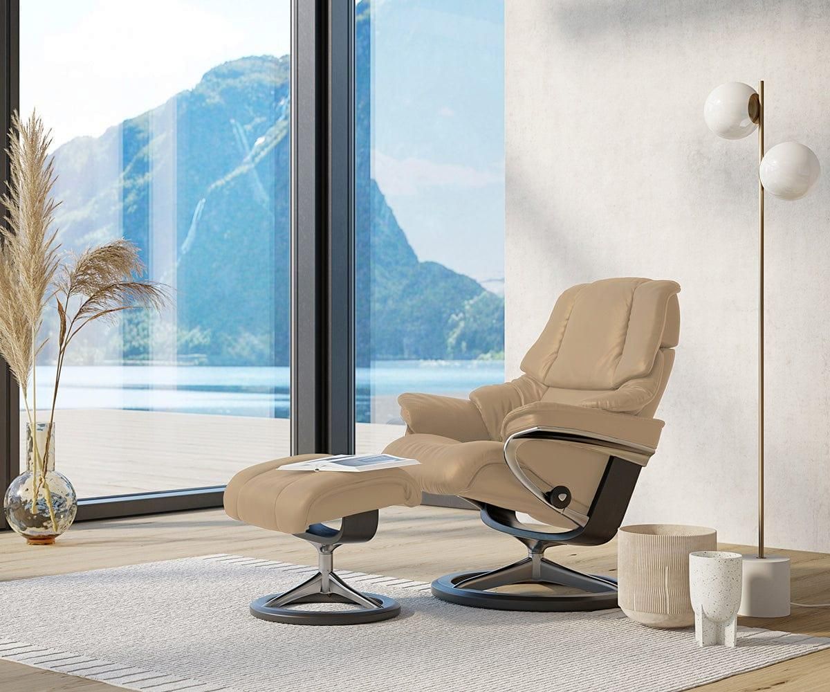 Stressless Reno Medium Signature Recliner lifestyle