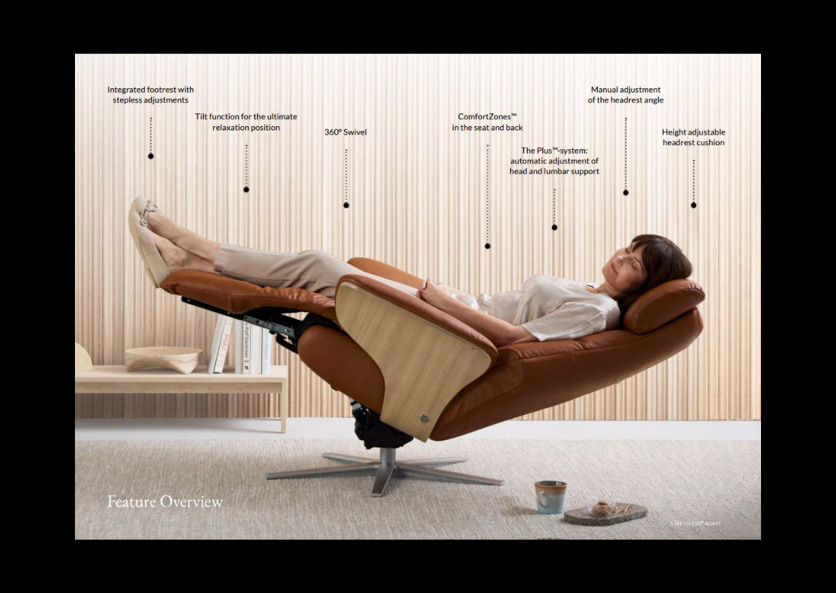 The Stressless Adam recliner.
