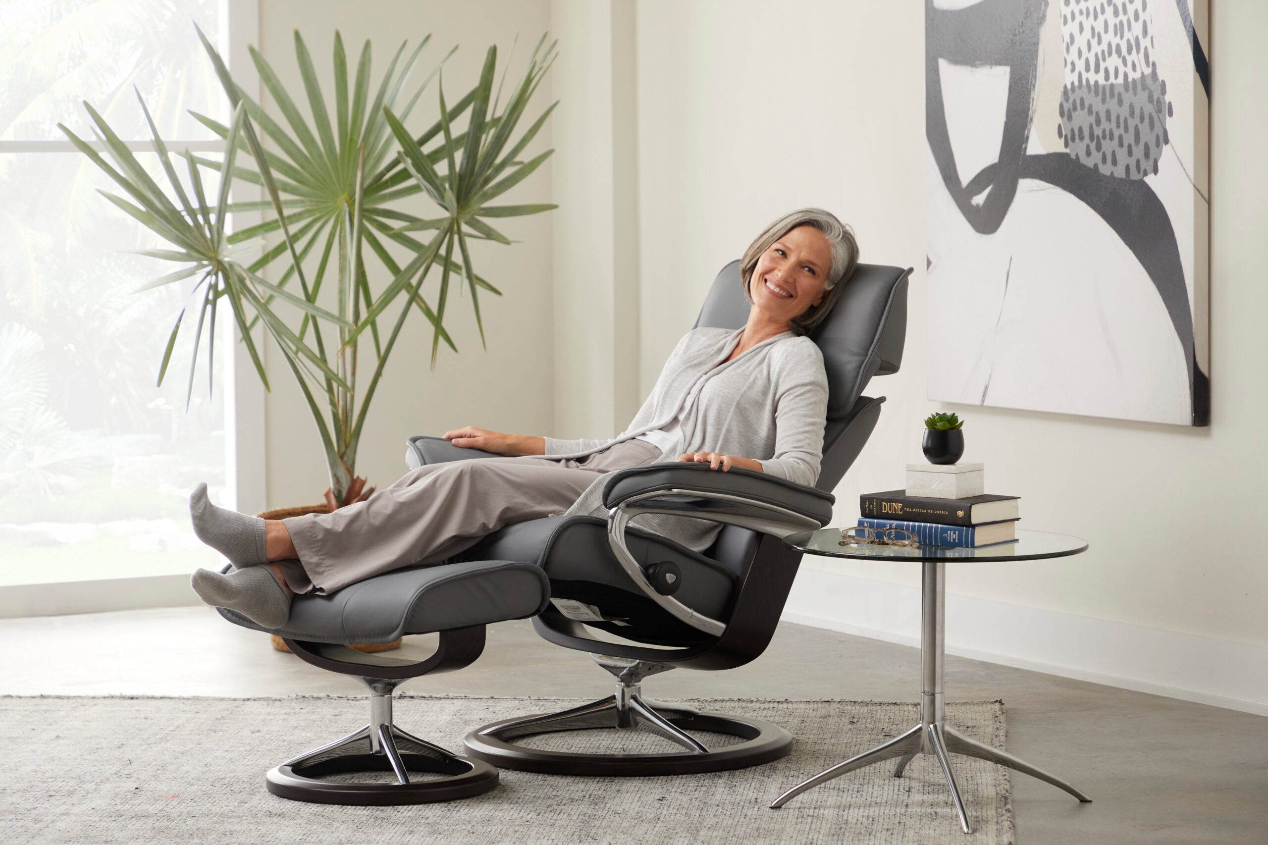 The Stressless Admiral Signature recliner.