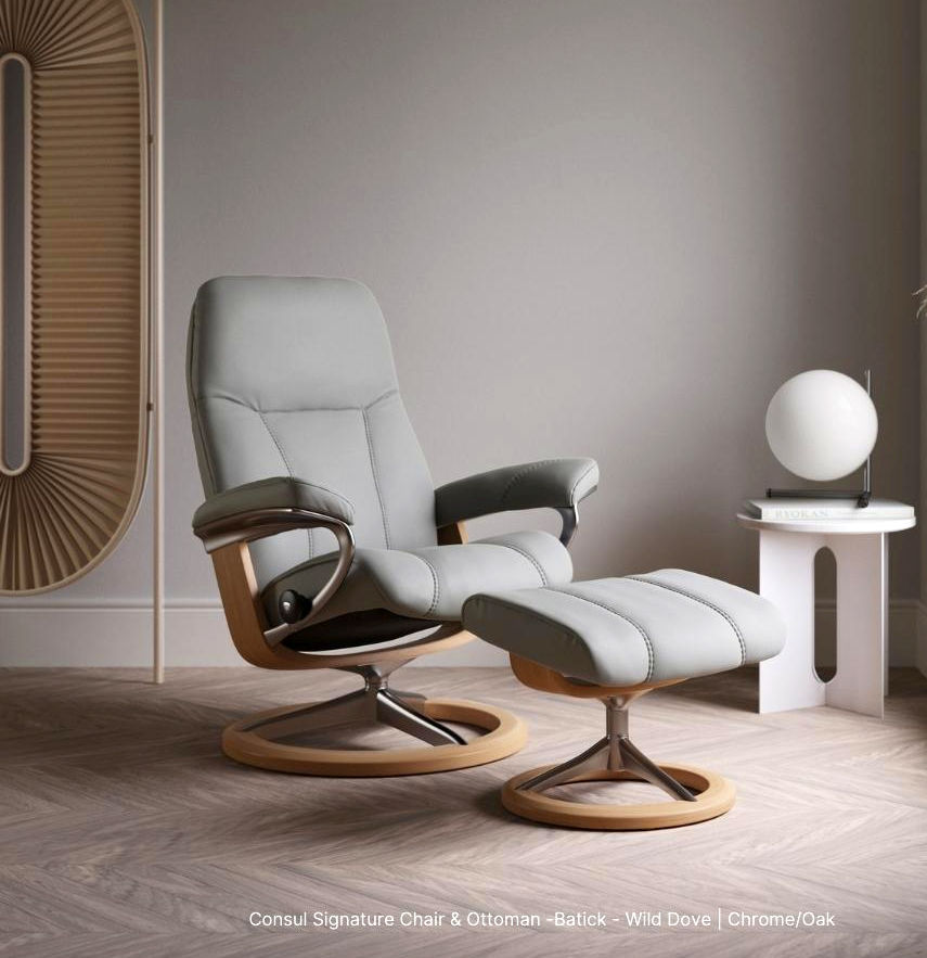 The Stressless Consul Medium Signature recliner.