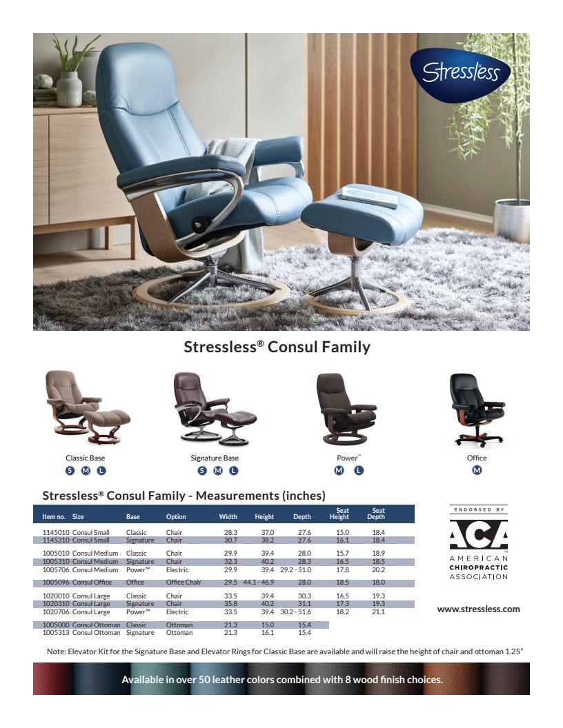 The Stressless Consul recliner.