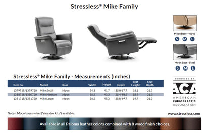 In-Stock Special Stressless Mike (Small) Recliner