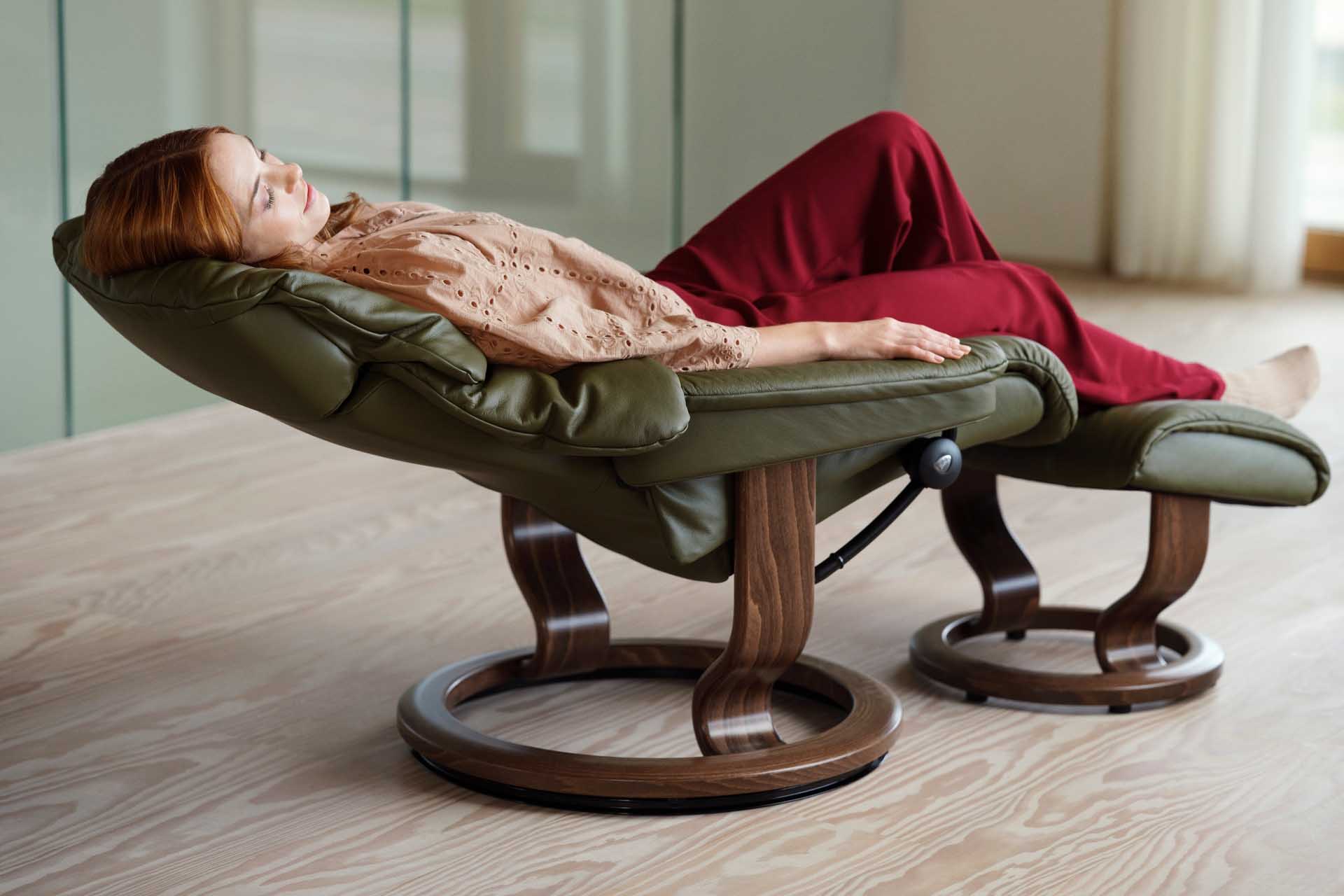 The Stressless Reno Classic recliner.