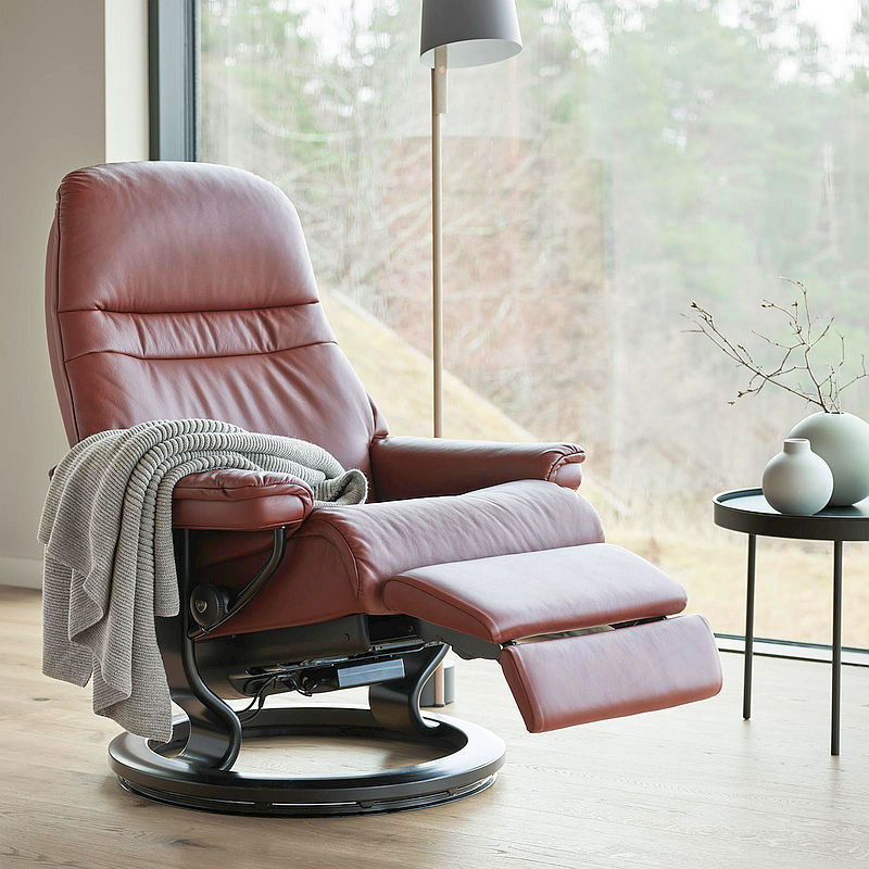 The Stressless Sunrise Power recliner.