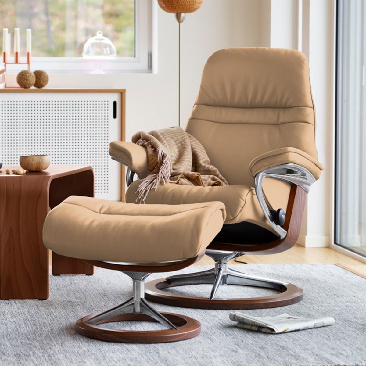 The Stressless Sunrise Signature recliner.