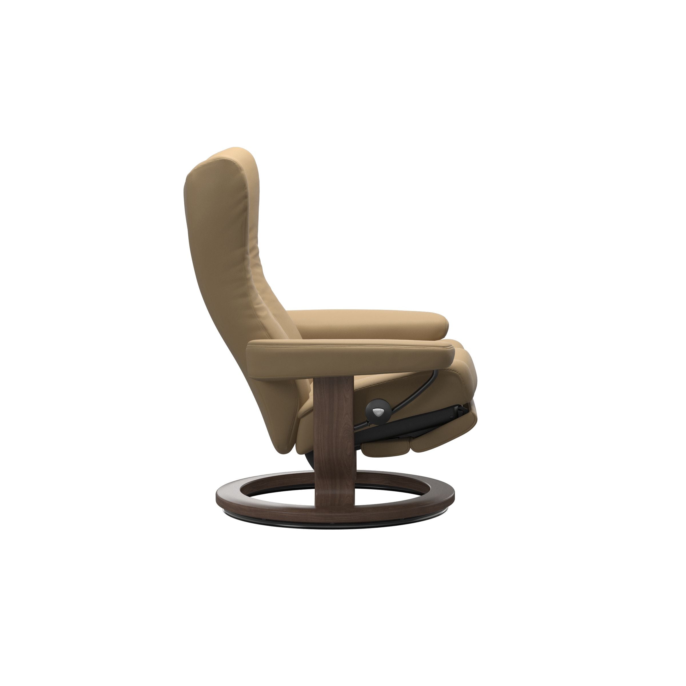 The Stressless Wing Power recliner in Sand.