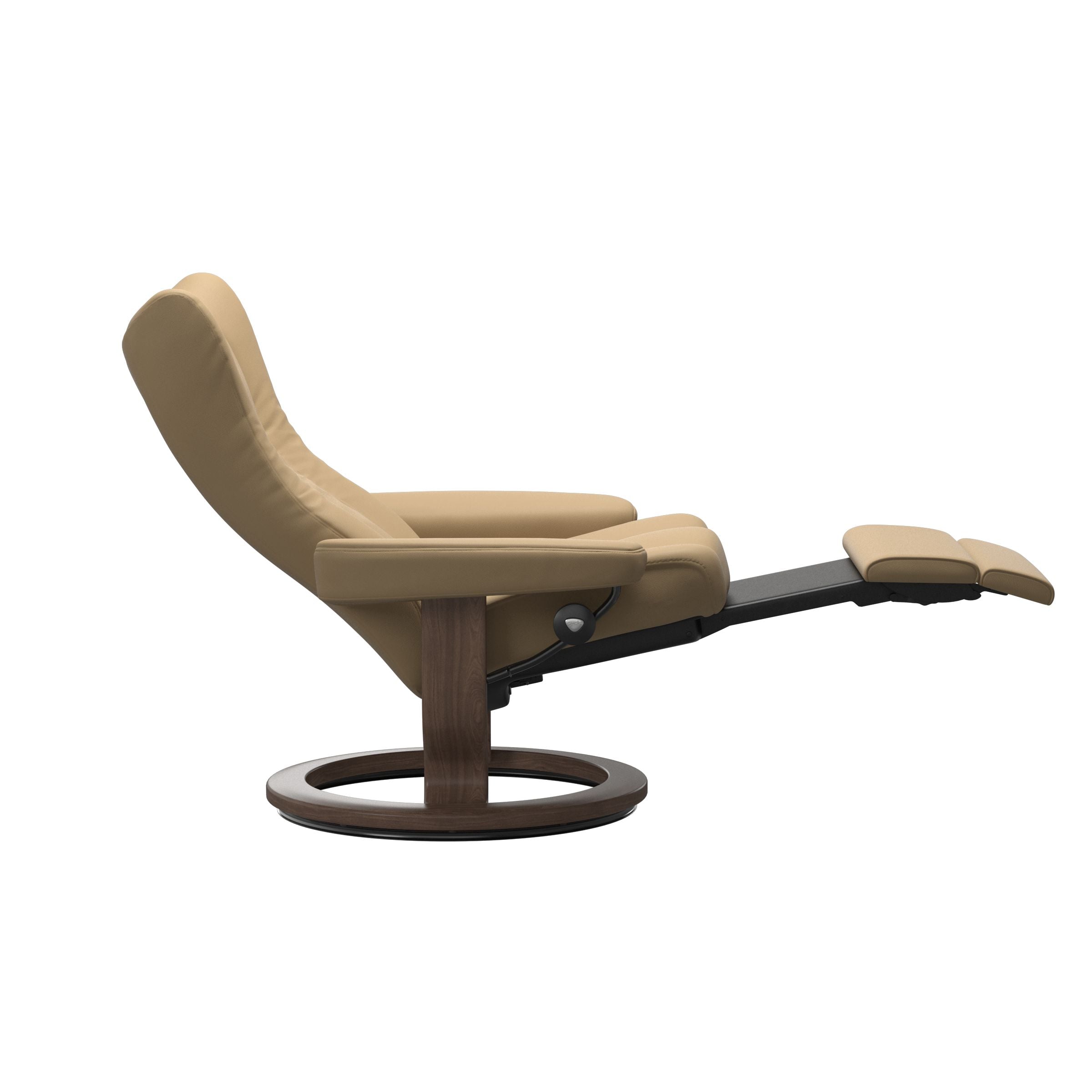 The Stressless Wing Power recliner in Sand.
