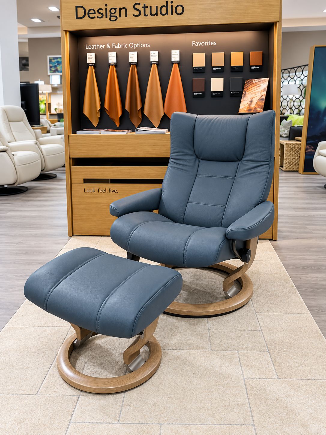 The Stressless Wing recliner.