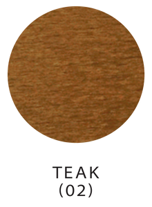 Stressless Teak (02) wood stain swatch with label